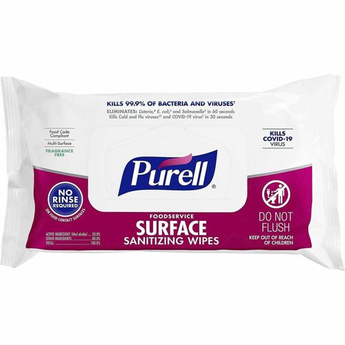 Wipe, Surface, Flowpack 72/PK