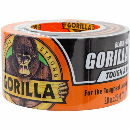Duct Tape, Tough and Wide, 2.88" W x 75' L, Black