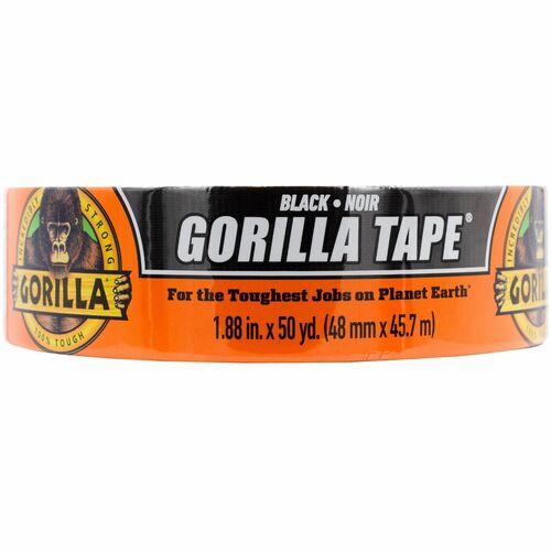 Duct Tape, Double-Thick, 1.88" x 50 Yards, Black