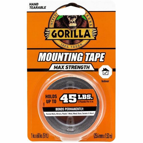 Tape, Max, 1 Inch x 60 Inch, Roll, Black