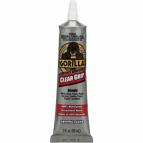 Contact Adhesive, Clear Grip, 3 fl oz, Clear