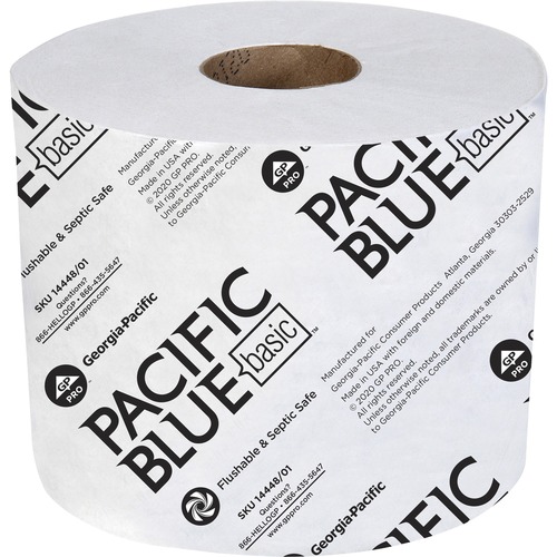 Tissue, Std Bath, 1-Ply, 48 Roll 48/CT