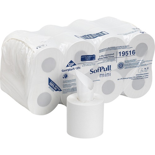 Tissue, Soft Pull, 2-Ply, Mini 16/CT