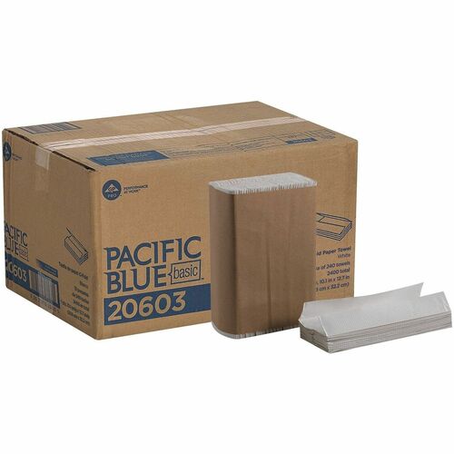 Towels, C-Fold, Bleached, 240 Sheets 10/CT