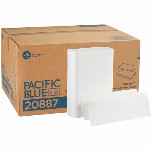 Towels, Bigfold, White 12/CT