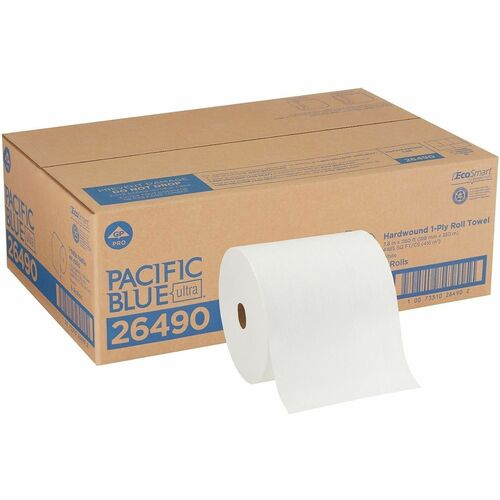 Towel, PBU, White 6/CT