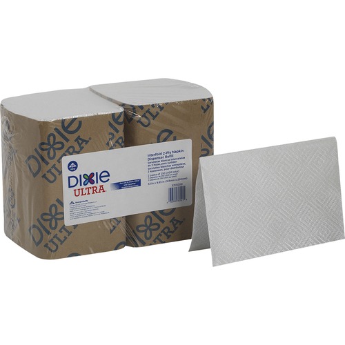 Napkin, 2-Ply, 6.5 x 9, White 6/CT