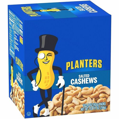 Food, Planters Cashews 18/CT