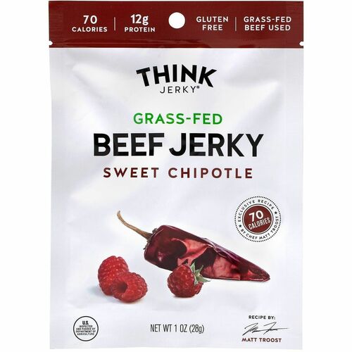 Food, Think Jerky Sweet Chipotle Jerky 12/CT