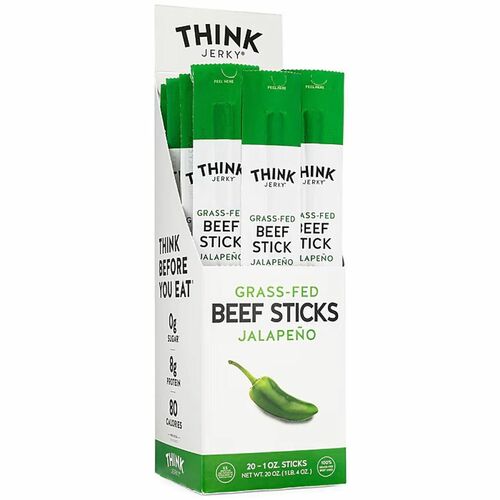 Food, Think Jerky Beef Sticks 20/CT