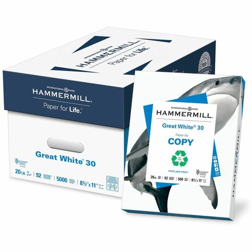 Paper, Great White 30, 8.5x11, 500 Reams 10/CT