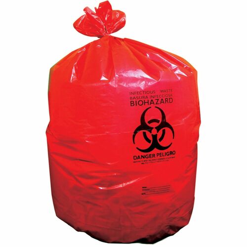 Liner, LDPE, 33x39, 1.3 Mil, Red 150/CT