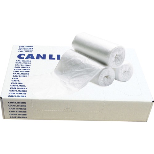 Can Liner, Multipurpose, 22" W x 25" L x 1/20" H, Cl, 50 Count 10/CT