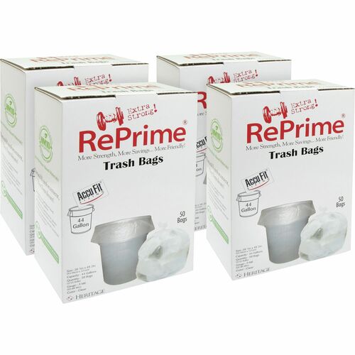 Liner, Can, 44 Gallon, Clear, 55 lb, 50/BX 4/CT