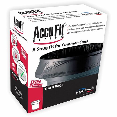 Liner, Can, 44 Gallon, Black, 55 lb 50/BX