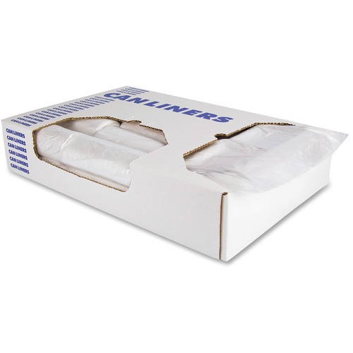 Liner, HDPE, 24 x 31, 6 Micron, Natural 1000/CT