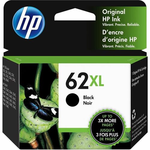 Cartridge, Ink, Black, Original HP62XL
