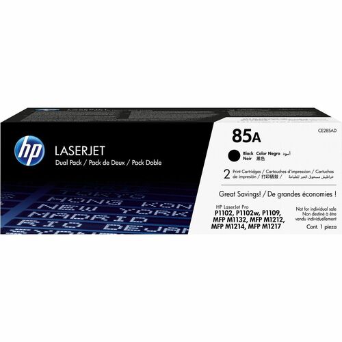 Cartridge, LJ HP 85A, Black 2/CT