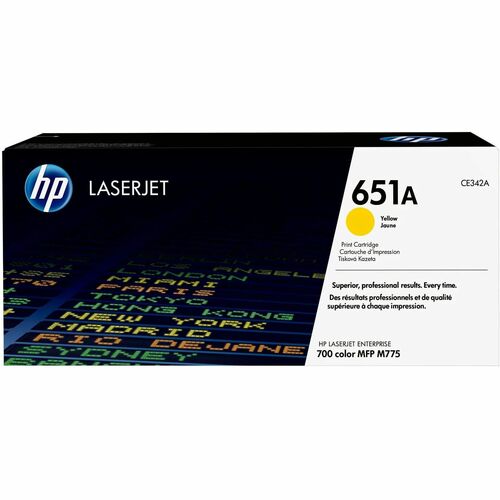 Cartridge, Toner, HP 651A, Yellow