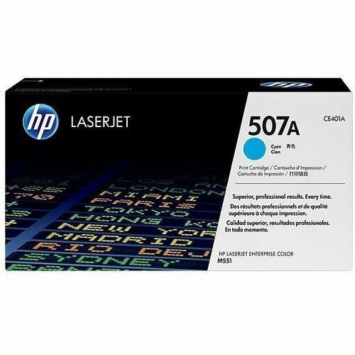 Cartridge, Toner, HP 507A, Cyan