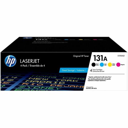 Cartridge, Laser, HP131A-B, Cyan, Magenta, and Yellow 4/CT