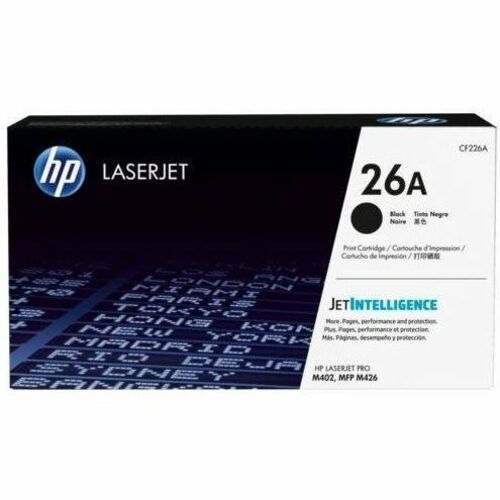 Cartridge, Laser, HP 26A Black, Standard