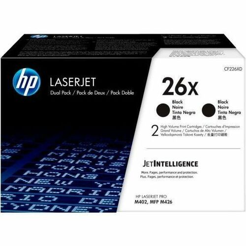 Cartridge, Laser, Black, HP26X 2/CT