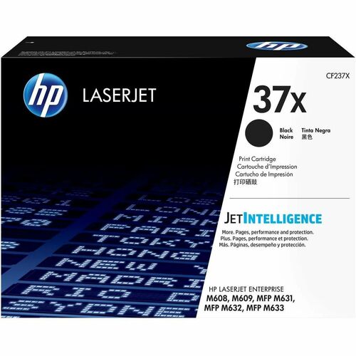 Cartridge, Laser, Black, HP 37X