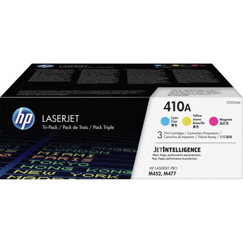 Cartridge, Laser, Cyan/Yellow/Magenta, HP410A, Tri 3/CT