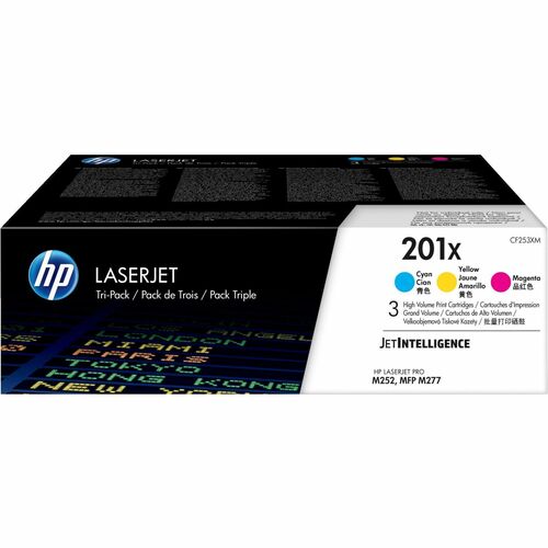 Cartridge, Laser, Cyan/Yellow/Magenta, HP201X, Tri 3/CT