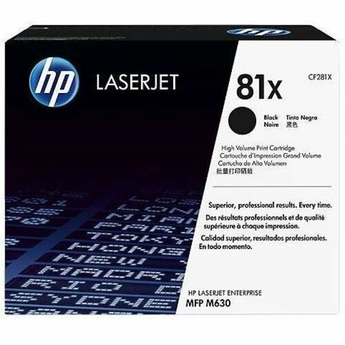 Cartridge, LJ, Original HP81X, Black