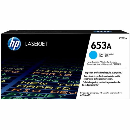 Cartridge, LJ, Cyan, Original HP 653A