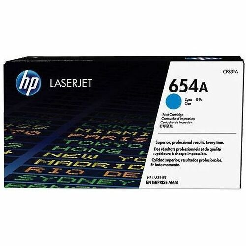 Cartridge, LJ, Cyan, Original HP 654A