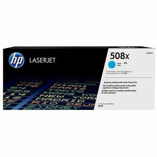 Cartridge, Toner, Cyan, Original HP508X