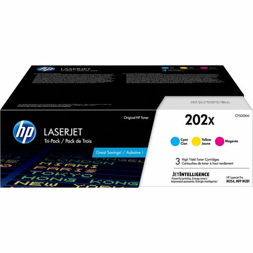 Cartridge, Laser, HP 202X, Color 3/CT