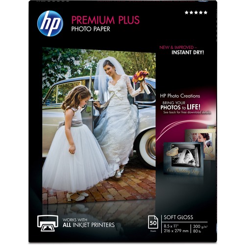 Paper, Photo, 8.5x11, Soft Gloss 50/PK