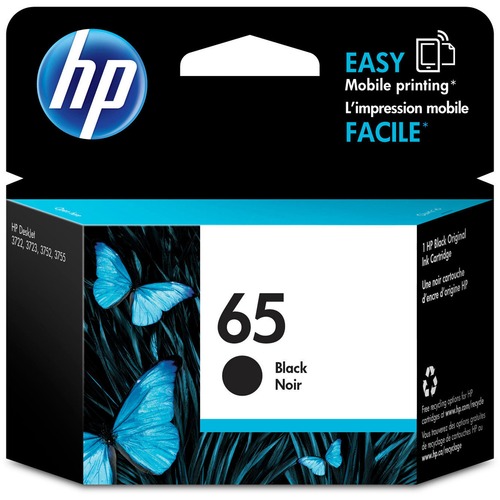 Cartridge, Inkjet, HP 65, Black