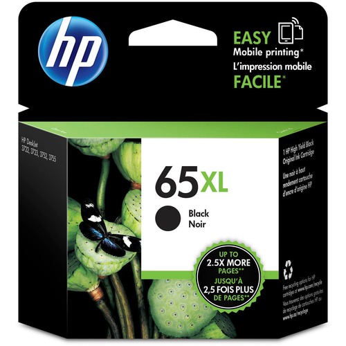 Cartridge, Inkjet, HP 65XL, Black
