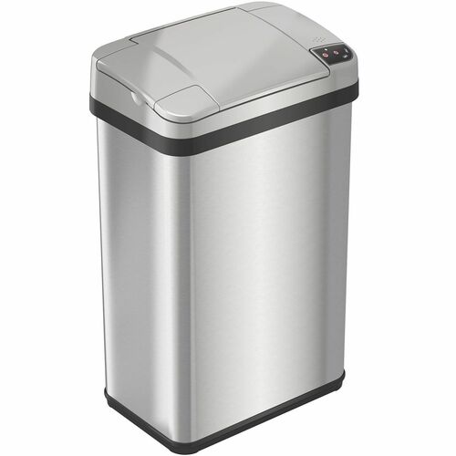 Trash Can, 4 Gallon, 10-3/10"Wx6-9/10"Lx17-9/10"H, Multi