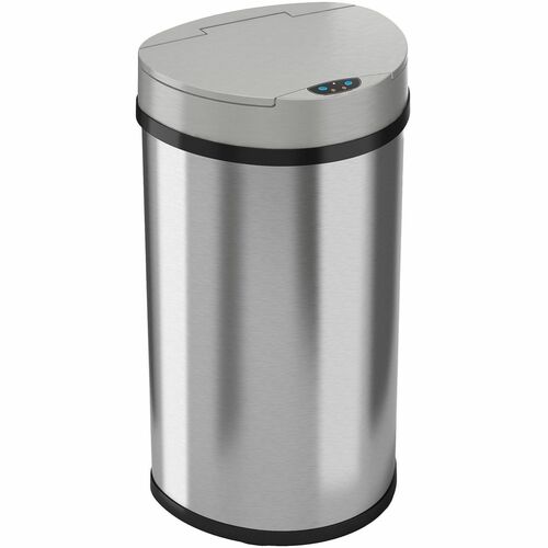 Trash Can, Sensor, 13 Gallon, 14-1/10"x12-3/5"x26-3/4", SR