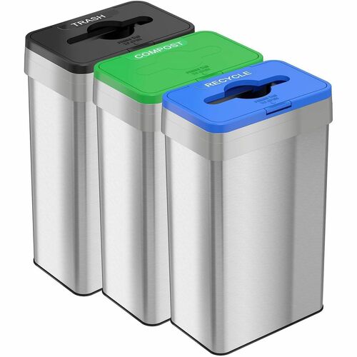 Trash, Recycle, Compost, Set