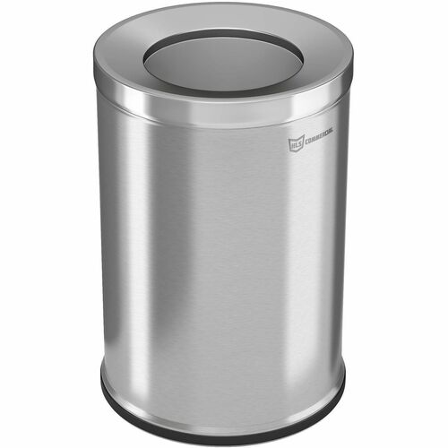 Trash Can, 26 Gallon, 18-9/10"Wx18-9/10"Lx28-7/10"H, Silver