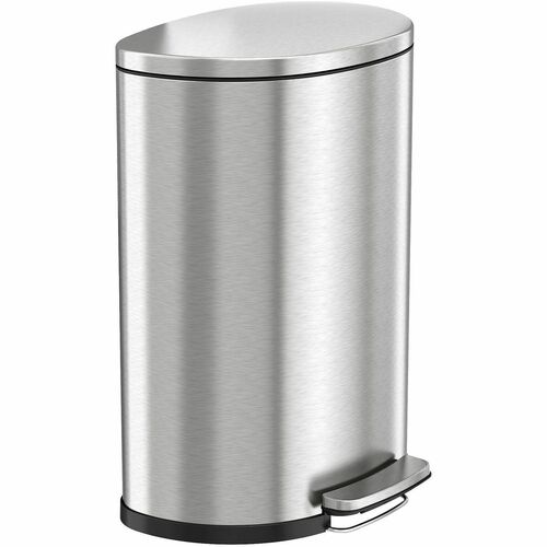 Trash Can, Semi Round, Fire Rated, 13.2 Gal, 18-1/2"x12-1/2"x26", SR