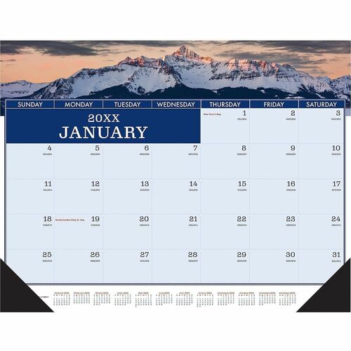 Desk Pad, Cy, Americana, 22 Inch x 17 Inch