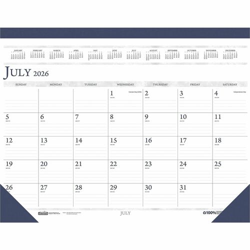 Desk Pad, 14 Month, 18x13, AY