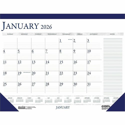 Calendar, Deskpad, 13x18.5