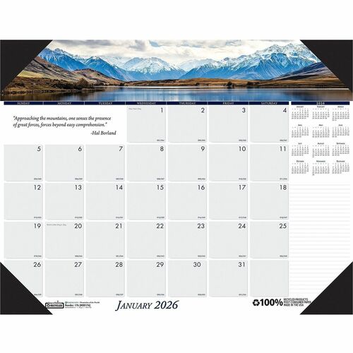 Pad, Desk, Mountains