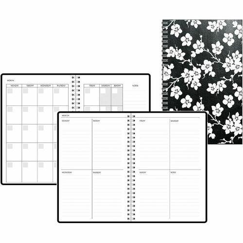 Planner, Non-Dated, Cherry Black