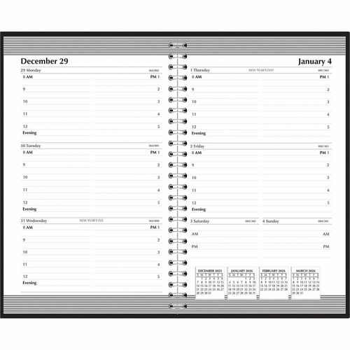 Planner, Weekly, Black