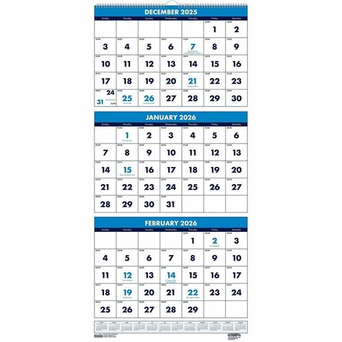 Calendar, Three-Month
